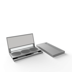 3-Piece Compact w/ Mirror & Applicator (723 Pan) MATTE SILVER