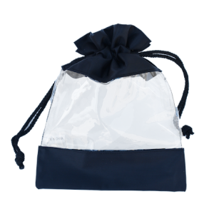 Large Cosmetic Bag w/ Black Drawstring