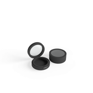 Pressed Metal Eye Shadow (Round Matte Black Compact)